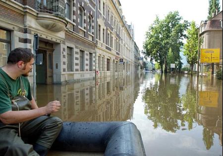 Pirna, near Dresden, August 16, 2002.